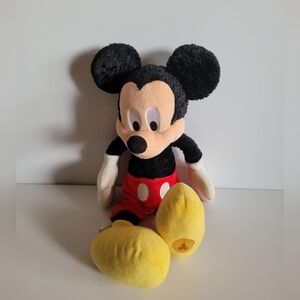 Authentic Walt Disney Mickey Mouse Plush Stuffed Toy Parks 18"